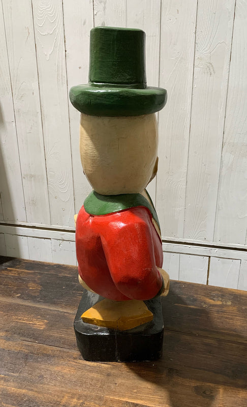 Vintage  Wood Carved Duck  #4528