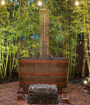 # Gallery 51 Vintage Wine Barrel Bath. @yallambeebyronbay