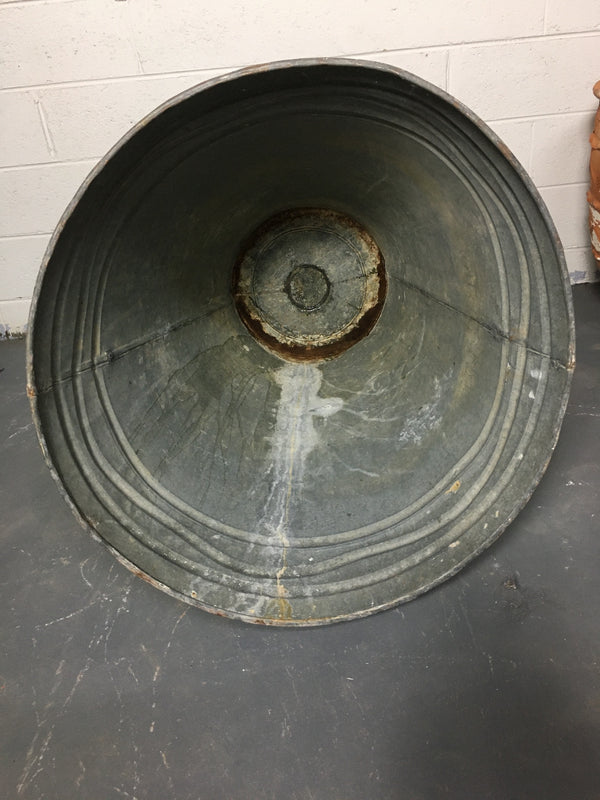 Vintage  Turkish Galvanised Olive  Bin #3244 (1) on hold Hannah