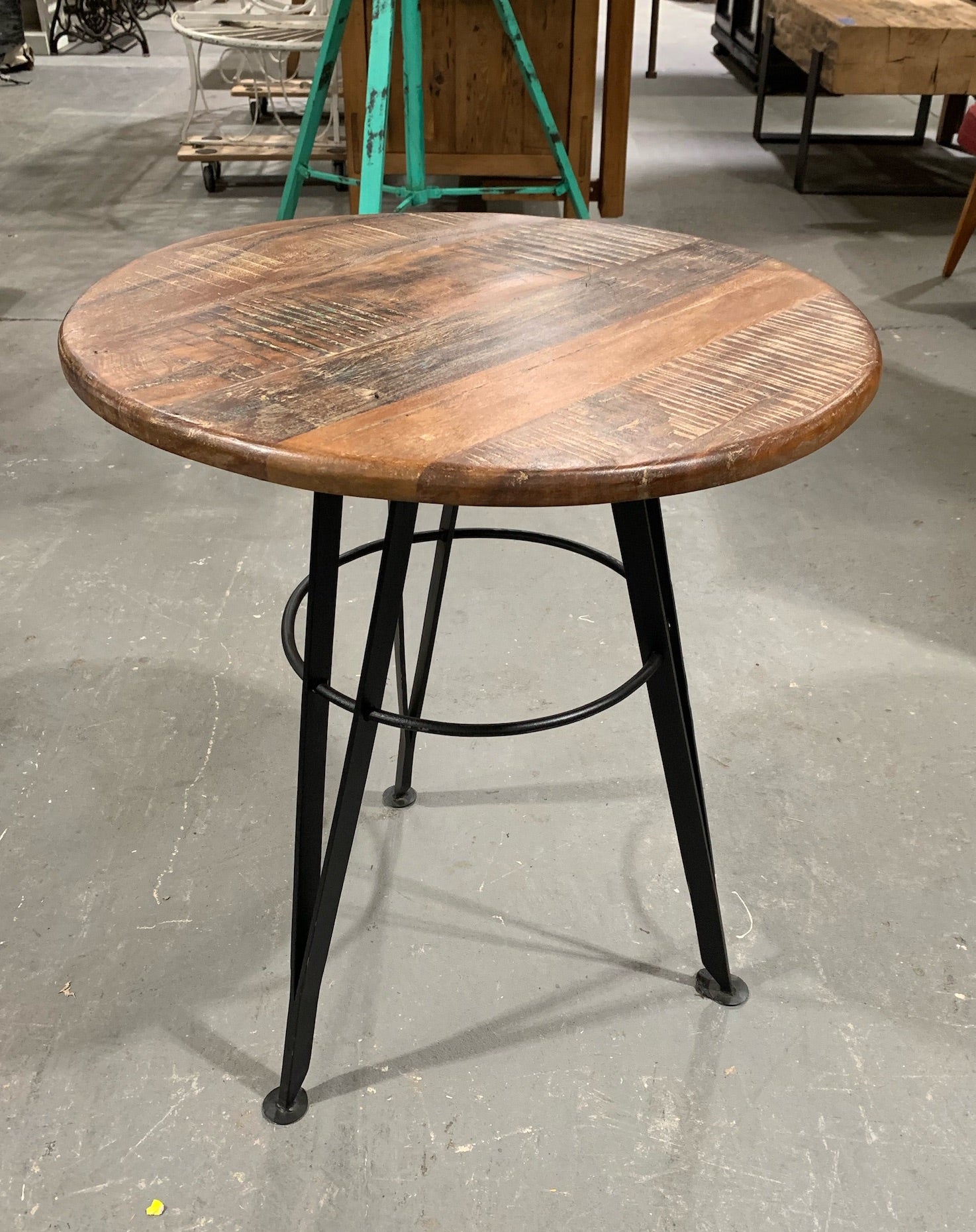 Round Wooden Side Table #4530 Byron