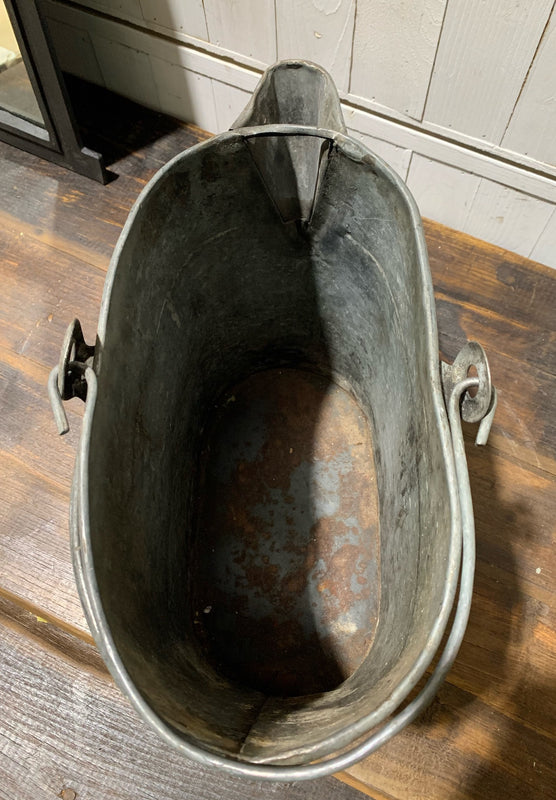 Vintage  Galvanised Water Bucket  #4534