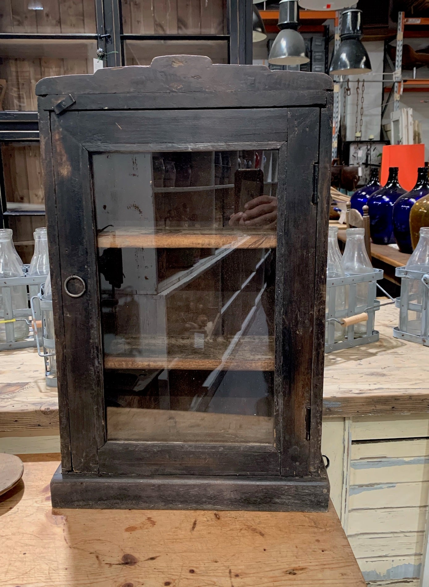 Vintage  Wooden Wall Cabinet #4554 Byron