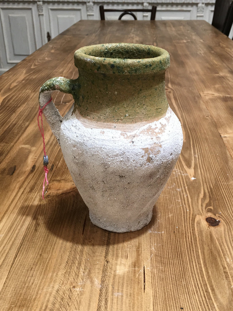 Vintage Turkish Terracotta Glazed  Pot #3253 (2)