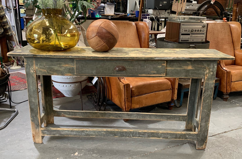 Vintage European Wooden Hallway / Console  Table  #4562