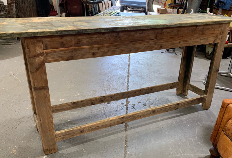 Vintage European Wooden Hallway / Console  Table  #4562