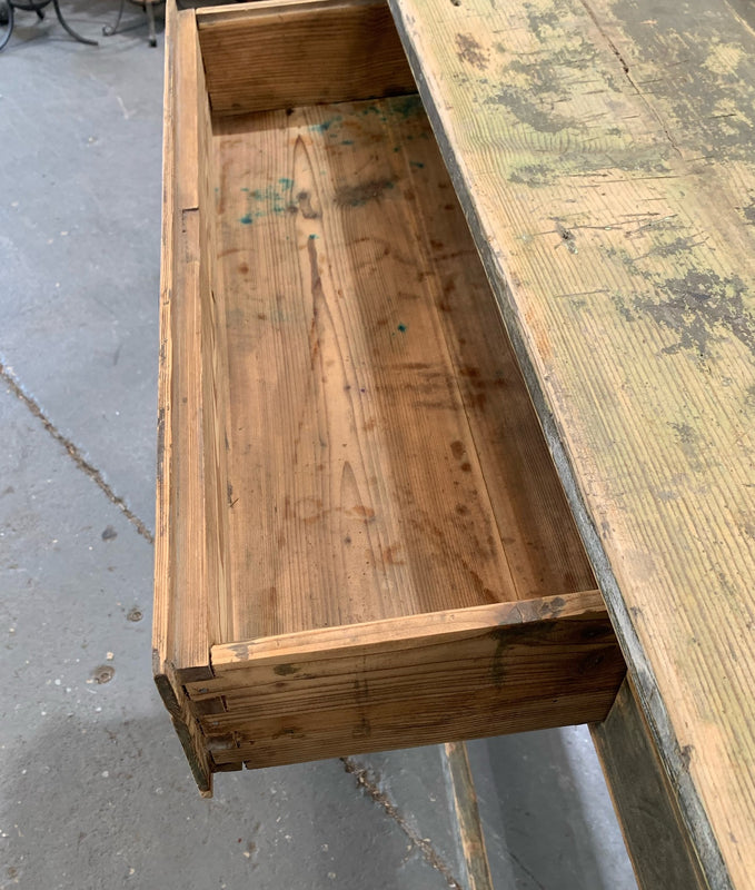 Vintage European Wooden Hallway / Console  Table  #4562