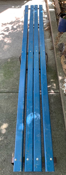 Vintage School Bench Seat with Shoe Rack #4564