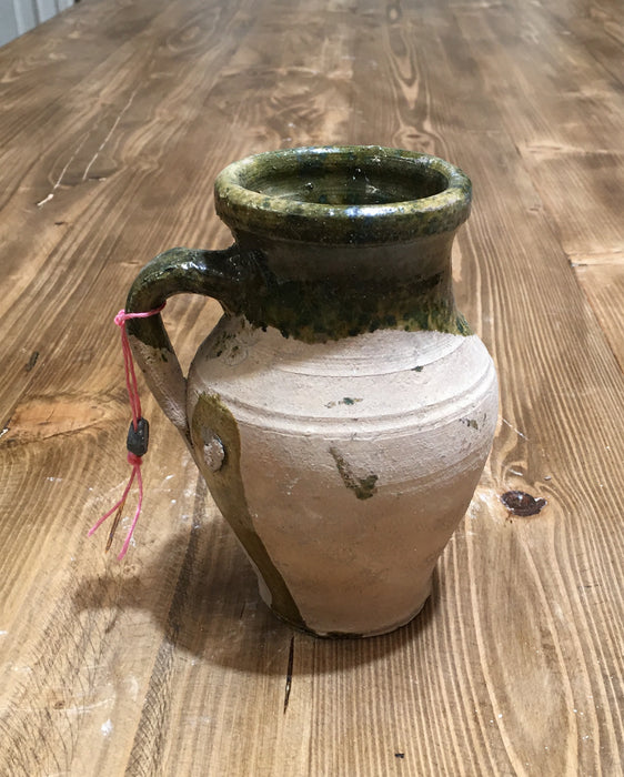 Vintage Turkish Terracotta Glazed  Pot #3256 (2)