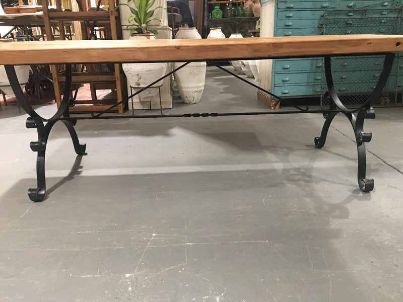 Vintage Europan Cast Iron/Baltic Pine  Kitchen Table #3257 (4)