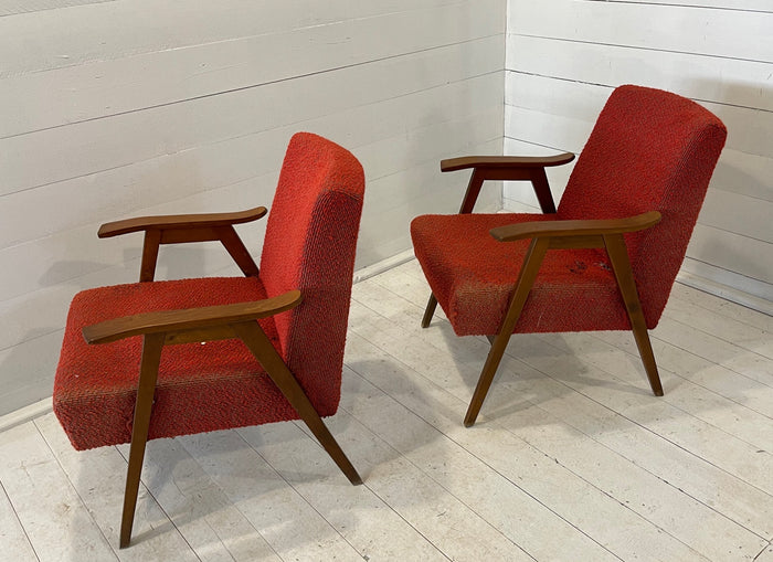 Mid Century "Tatra Nabytok" Arm Chairs #3803