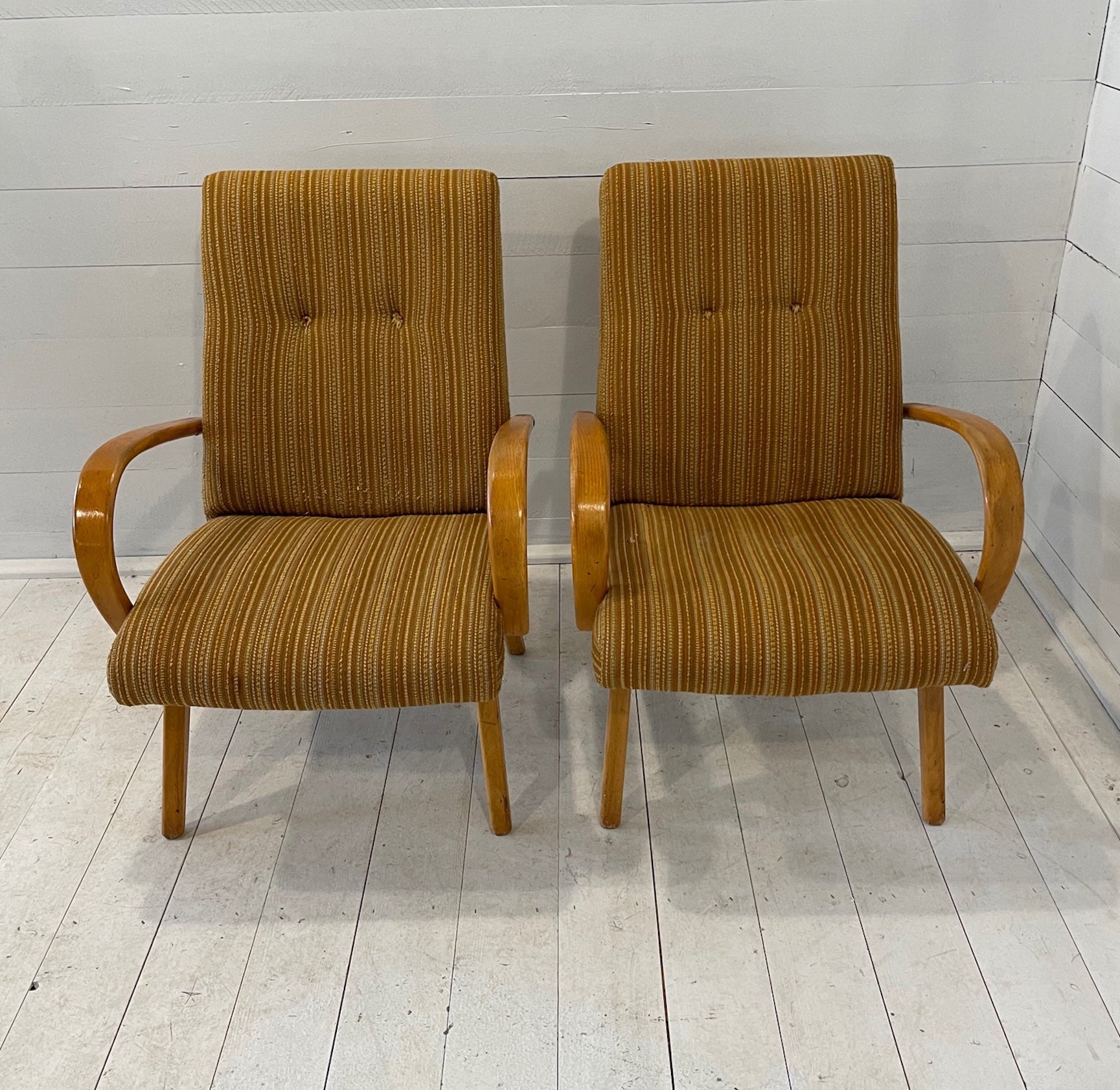 Mid Century Arm Chairs #3836  Byron