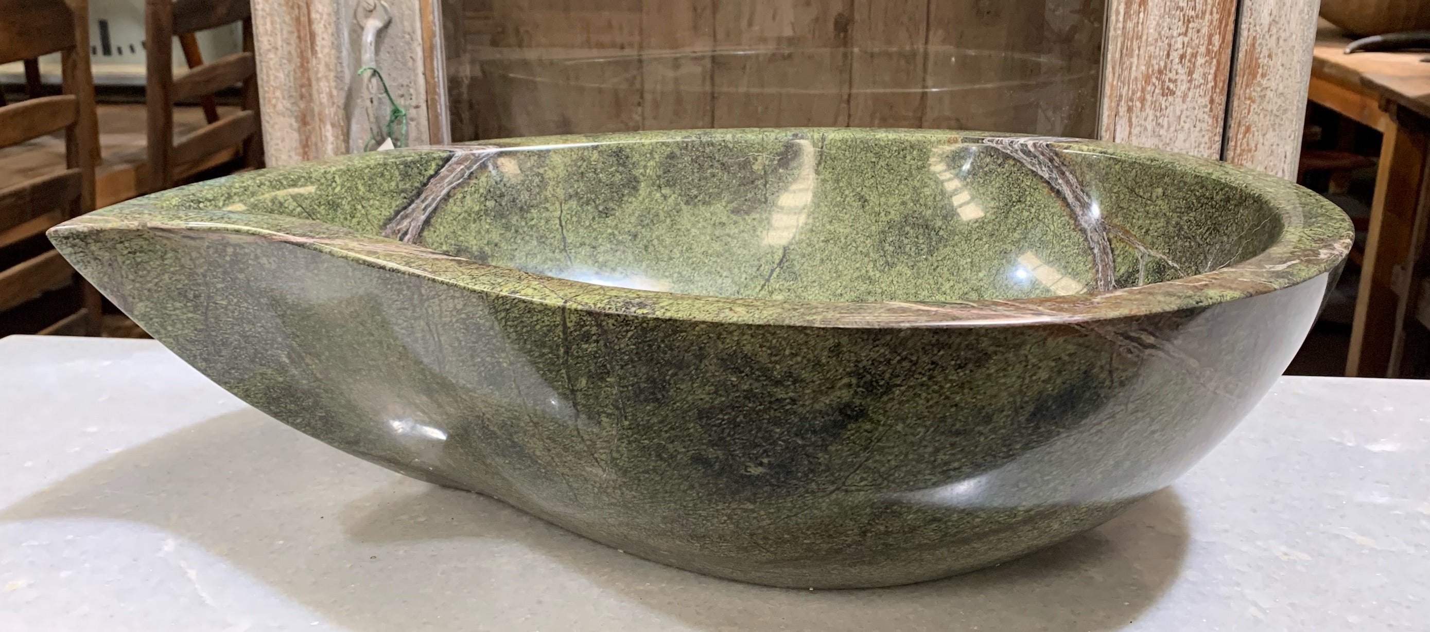 Green  Marble Sink  #4590  Byron
