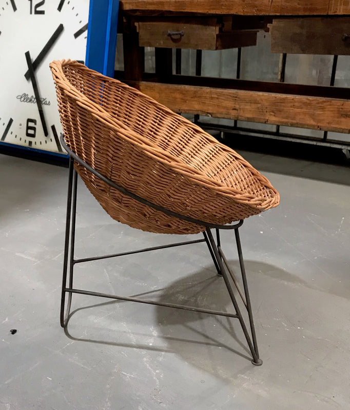 Vintage Mid Century Danish Basket chairs #3761