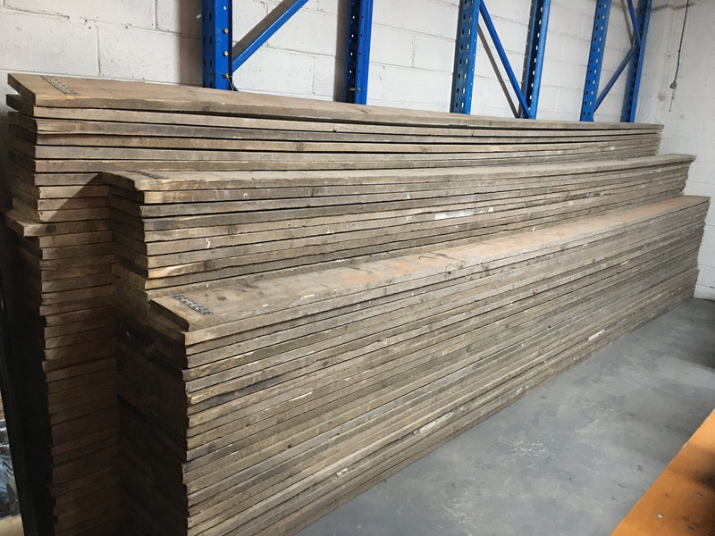 Dutch 1960s wooden scaffolding planks 5.0 mt long #3318