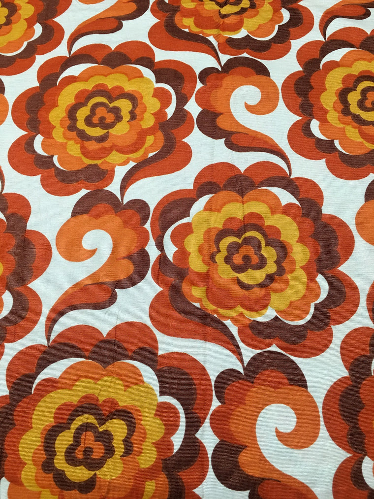 Vintage 70s Curtain   #C151  FREE AUS POSTAGE