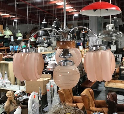 Vintage Mid Century Celing  Light  #3773