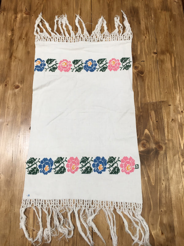 Vintage European Linen Tea Towel  #C168 FREE AUS POSTAGE