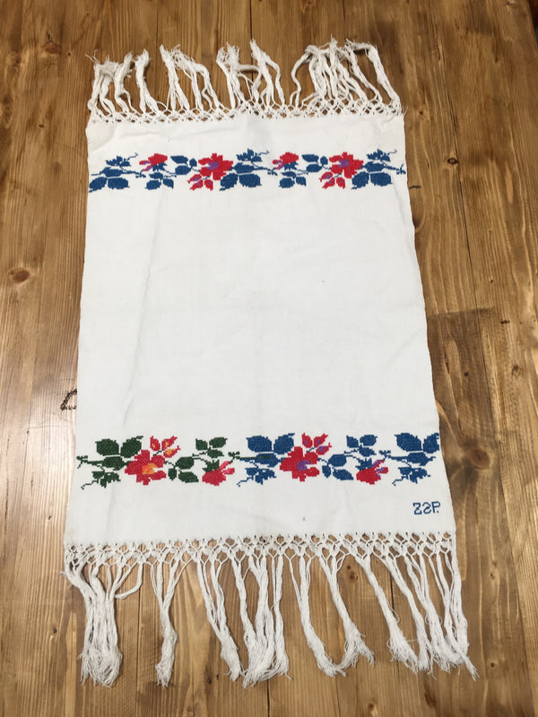Vintage European Linen Tea Towel  #C169 FREE AUS POSTAGE