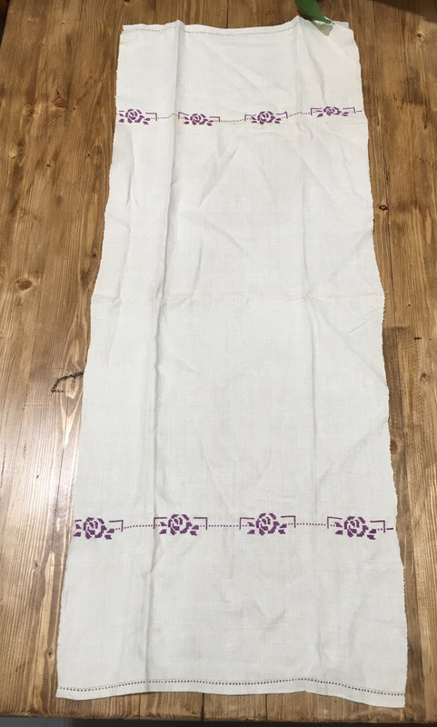 Vintage European Linen Tea Towel  #C170  FREE AUS POSTAGE