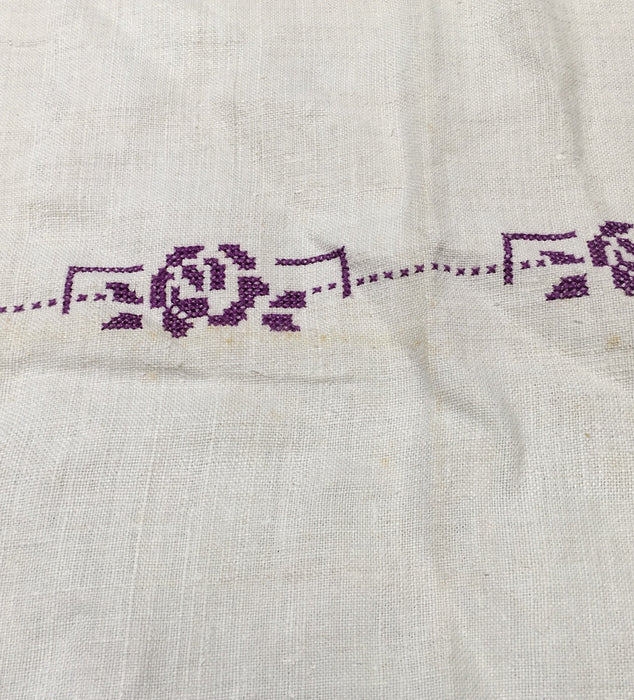 Vintage European Linen Tea Towel  #C170  FREE AUS POSTAGE
