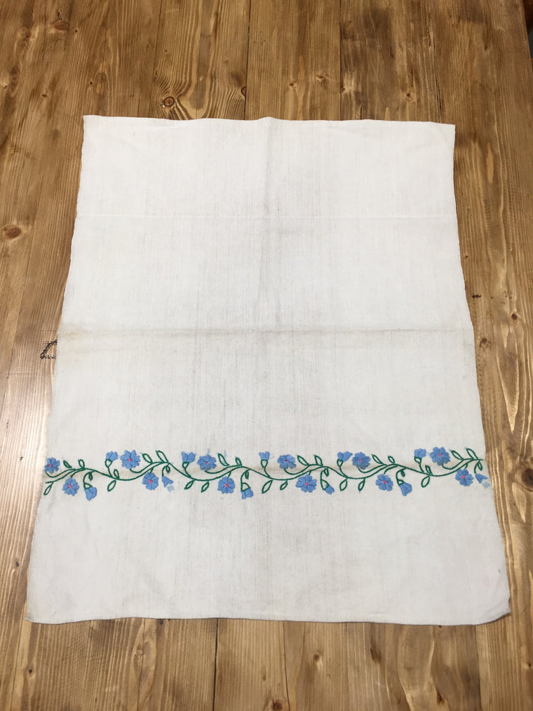 Vintage European Linen Tea Towel  #C171  FREE AUS POSTAGE