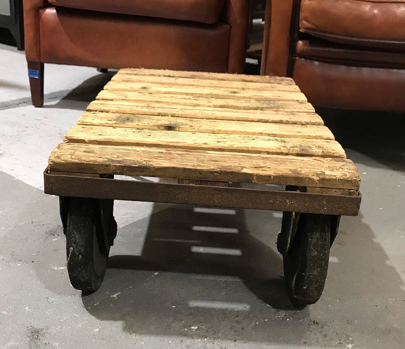 Vintage  Rail Cart Coffee Table  #3789a