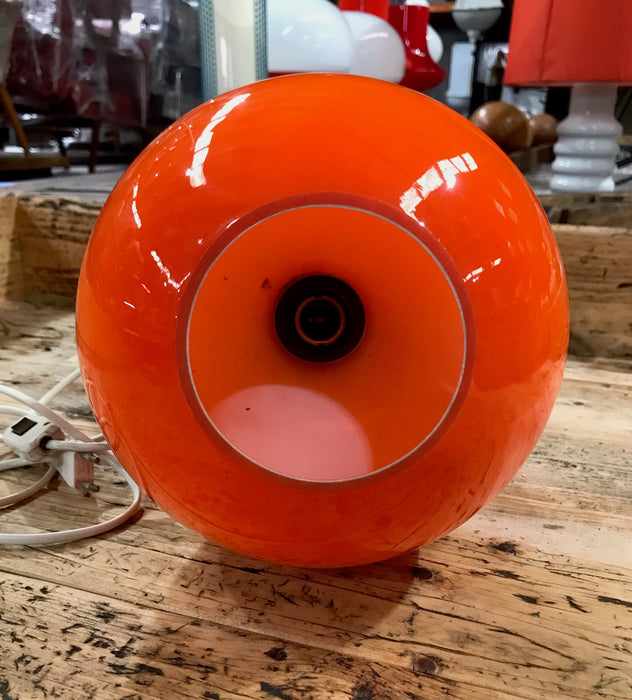 Mid Century "Stepan Tabery"  Orange  Opaline Glass  Table  Lamp  #3797 ON HOLD N.M