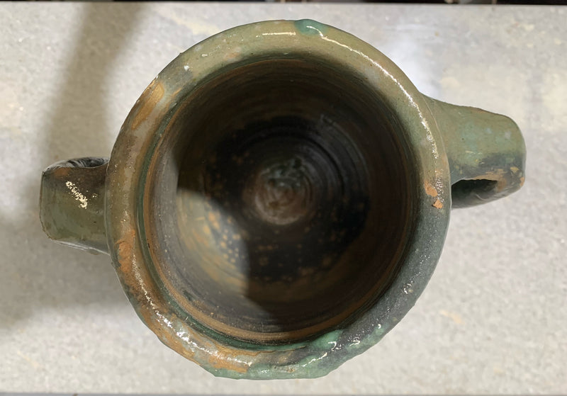 Vintage Glazed Ceramic  Pot #4652