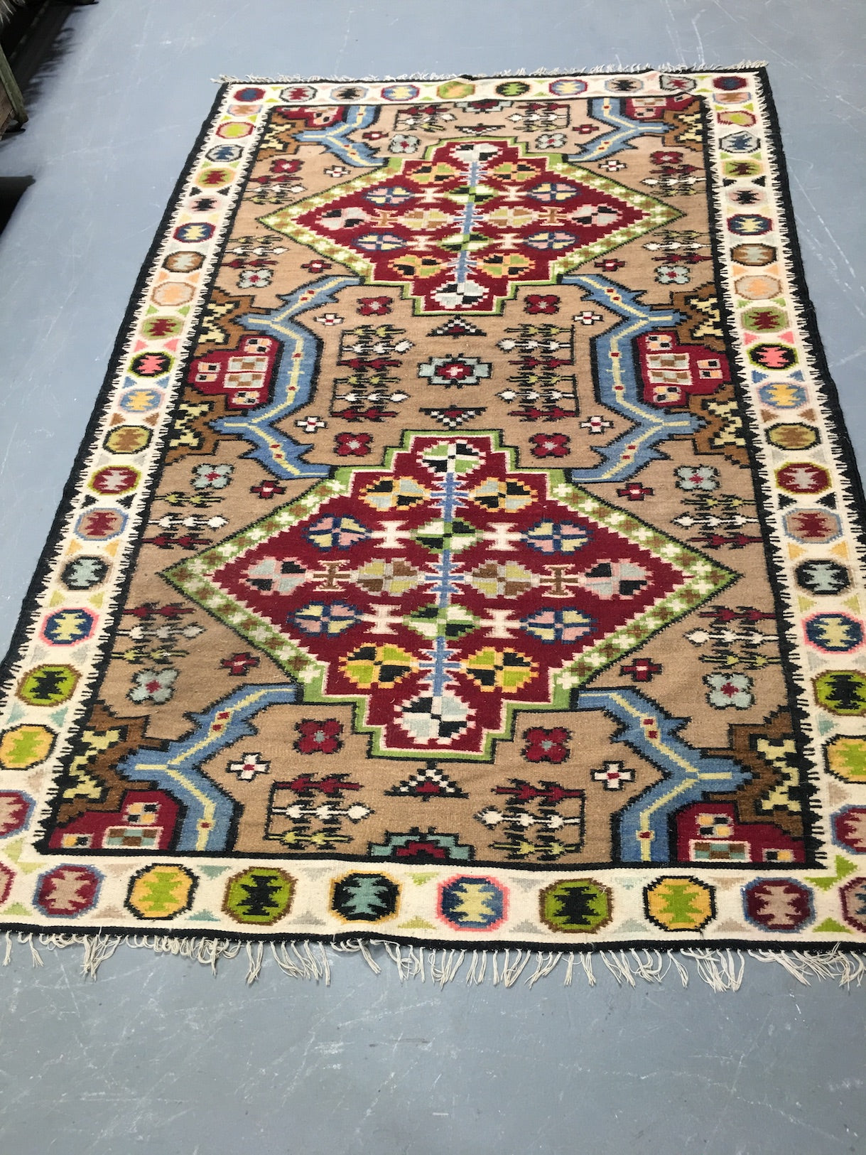 Vintage European Gypsy Carpet  #3302