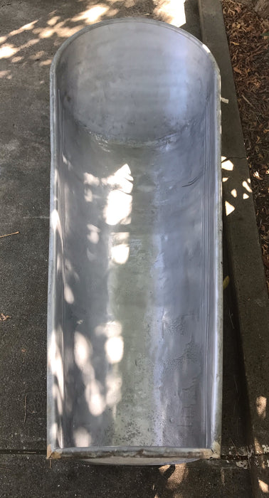 Vintage European Galvanised Bathtub #3816