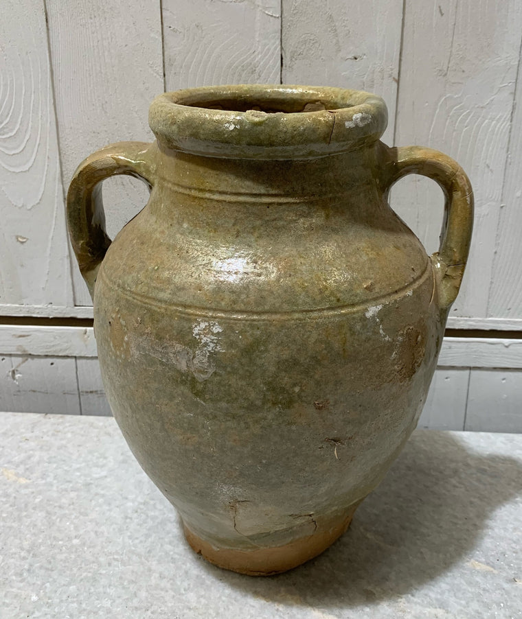 Vintage Glazed Ceramic  Pot #4657