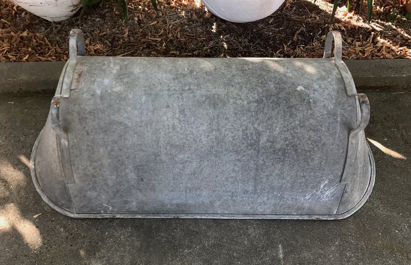 Vintage European Galvanised Bathtub #3820