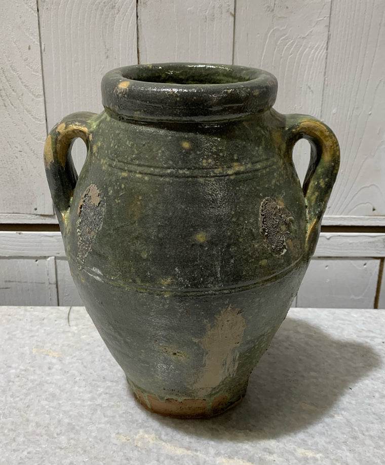 Vintage Glazed Ceramic  Pot #4659