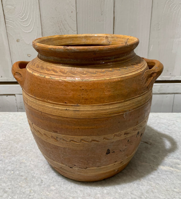 Vintage Glazed Ceramic  Pot  #4663