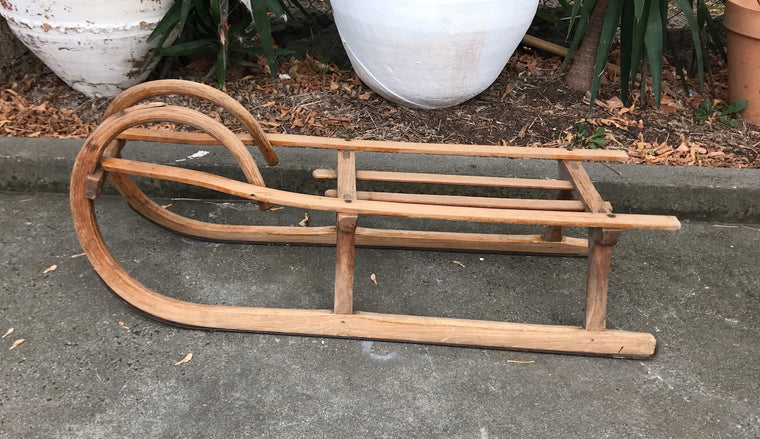 Vintage European Snow Sleigh #3824