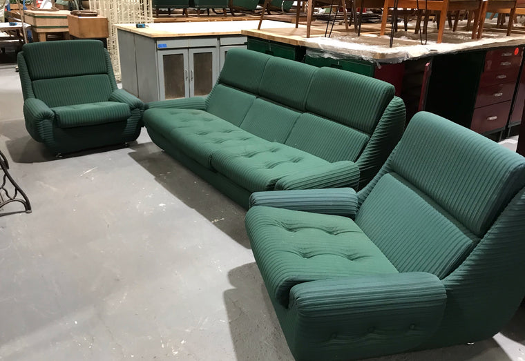 Emerald Green Vintage Lounge Suite  #3828 Byron