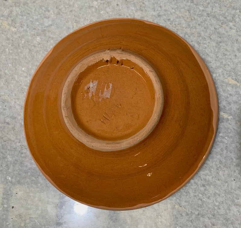 Vintage Glazed Ceramic  Plate  #4669