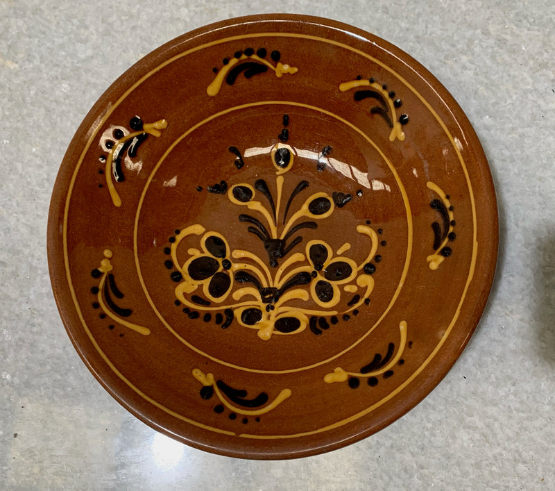Vintage Glazed Ceramic  Plate  #4670