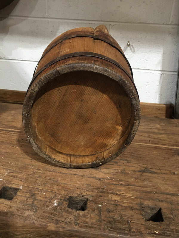 Vintage  European Wooden Bucket #3305
