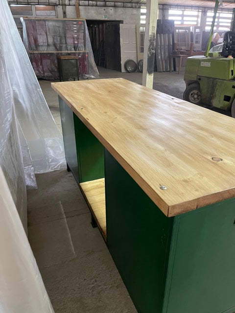 Vintage European Workbench / Kitchen Island #3737 Nr8