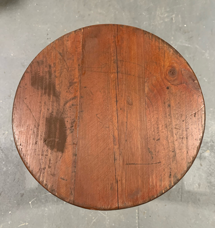 Vintage Wooden Bar Stool  # 4676