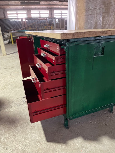 Vintage European Workbench / Kitchen Island #3737 Nr8