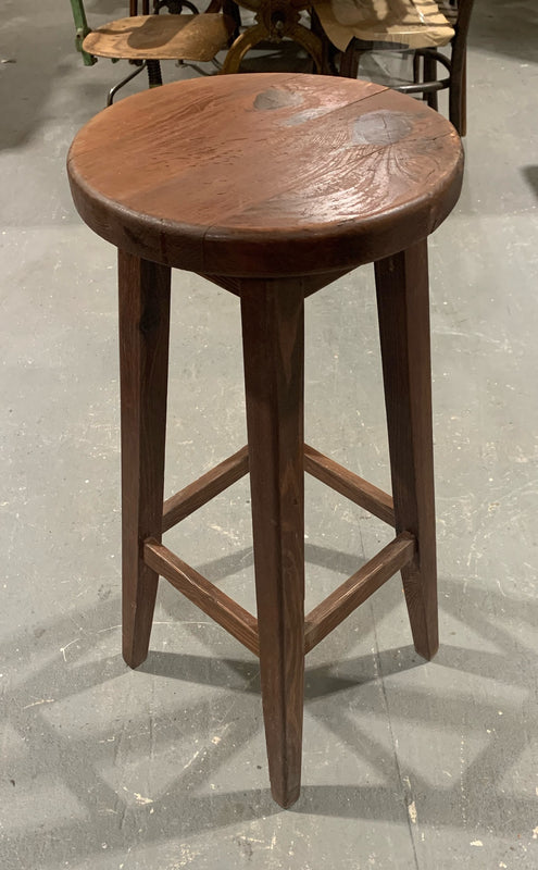 Vintage Wooden Bar Stool  # 4677