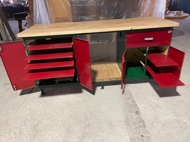 Vintage European Workbench / Kitchen Island  #3739 Nr10  Byron