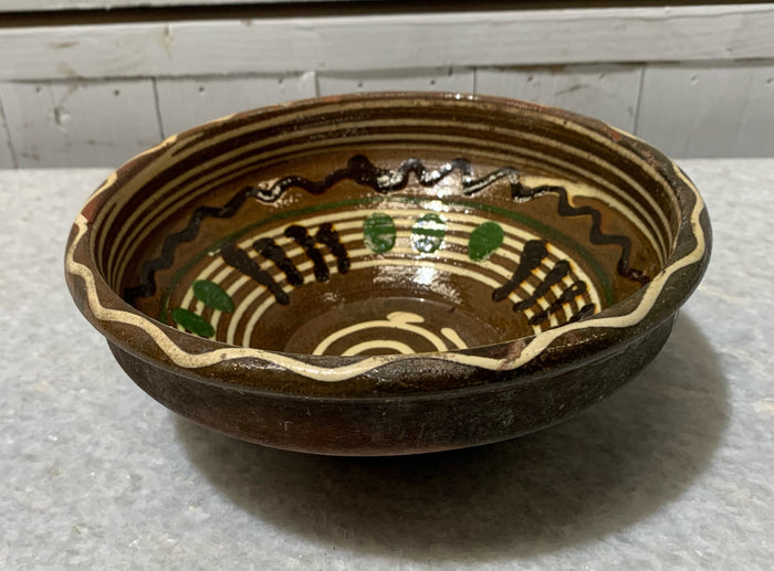 Vintage Hungarian Terracotta Bowl #4691