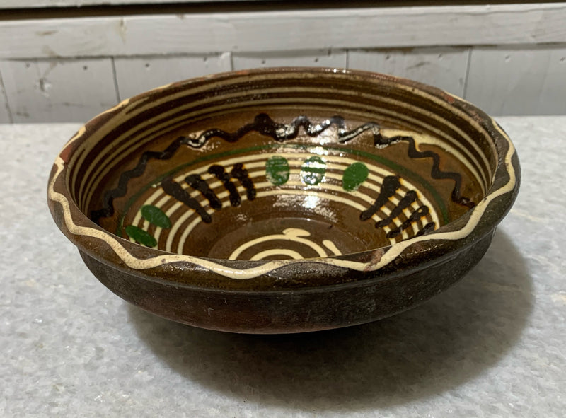 Vintage Hungarian Terracotta Bowl #4691