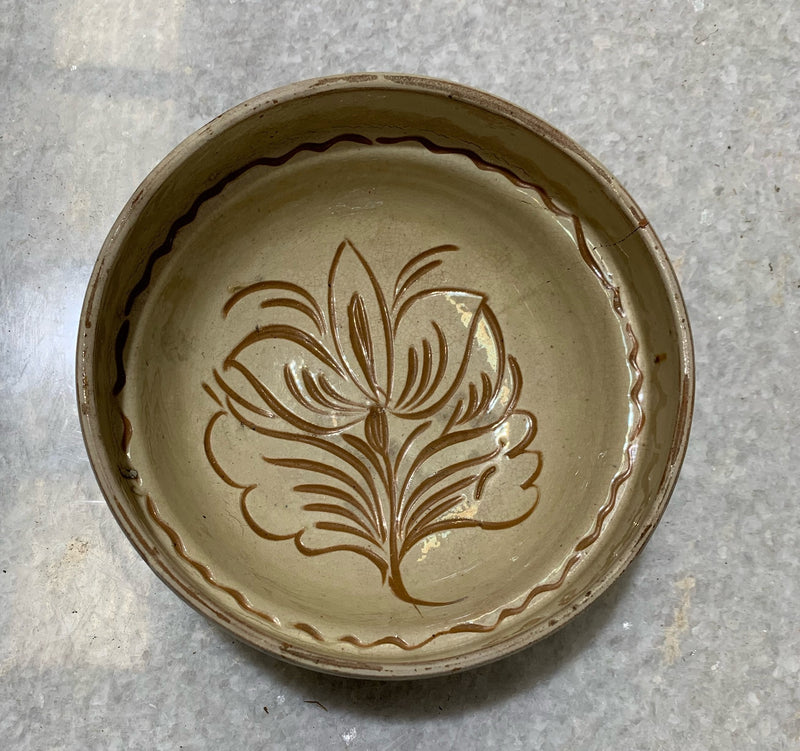 Vintage Hungarian Terracotta Bowl #4694