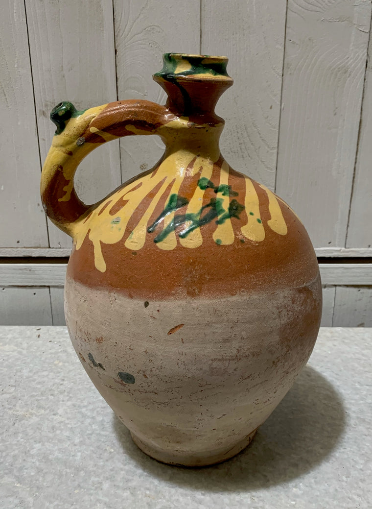 Vintage Hungarian Gypsy Terracotta Jug #4697