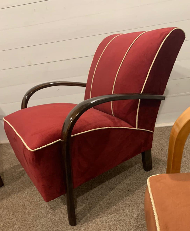 Vintage Czech Jindrich Halabala  Chair #3341