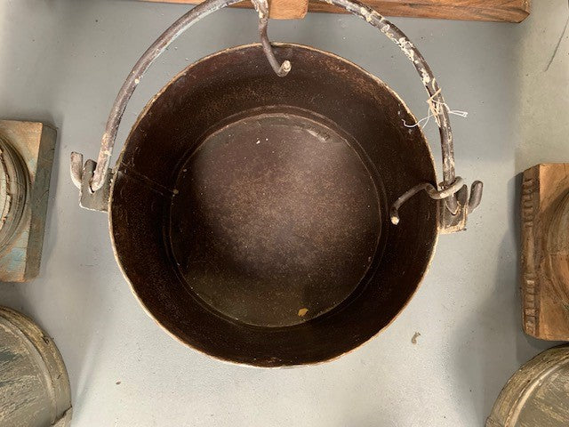Metal Bucket  with Hanging  Hook  #4604  Byron